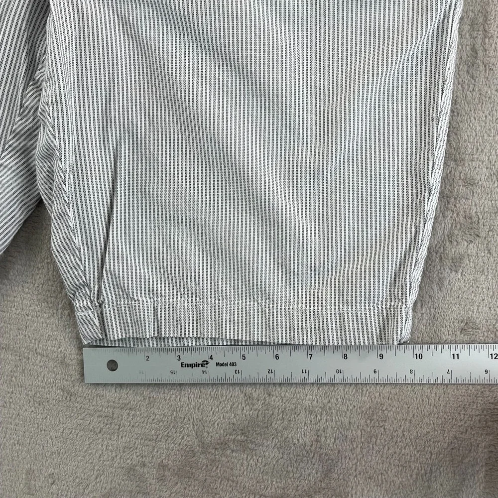 Banana Republic Emerson Shorts 34‎ Blue Hickory Striped Chino Causal Preppy